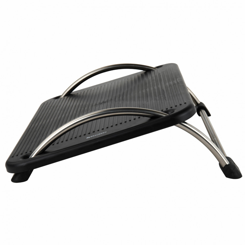Подставка для ног BRAUBERG/Бюрократ Morgan офисная, размер 43,5 х 33 см, регулируемый угол наклона, черная
