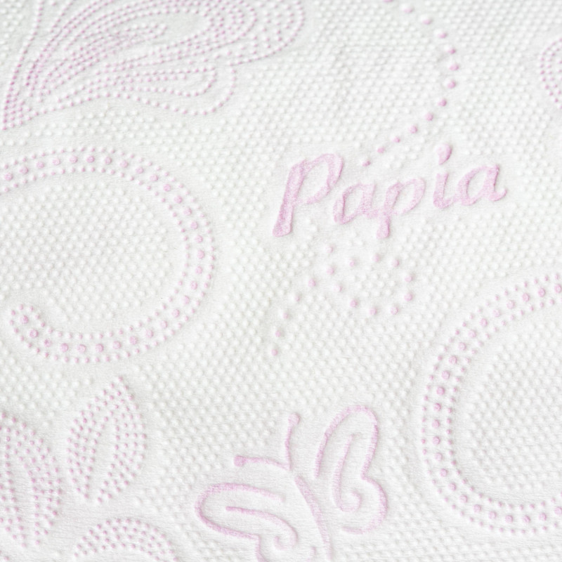 Бумага туалетная Papia DELUXE Парадизо четырехслойная, целлюлоза 100%, рулон 16,8 м, уп. 8 рулонов