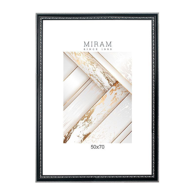 Рамка MIRAM 50 х 70 см, багет 28 мм пластик, вставка пластик, 644877-20