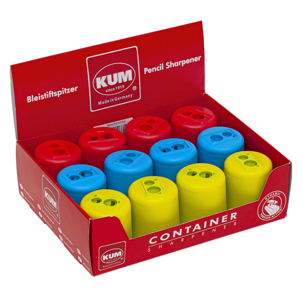 Точилка двойная Kum Pod Ice/Pop небьющаяся пластмассовая, Kum NE3031121