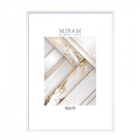 Рамка MIRAM 50 х 70 см, багет пластик, вставка пластик, 6114-20W