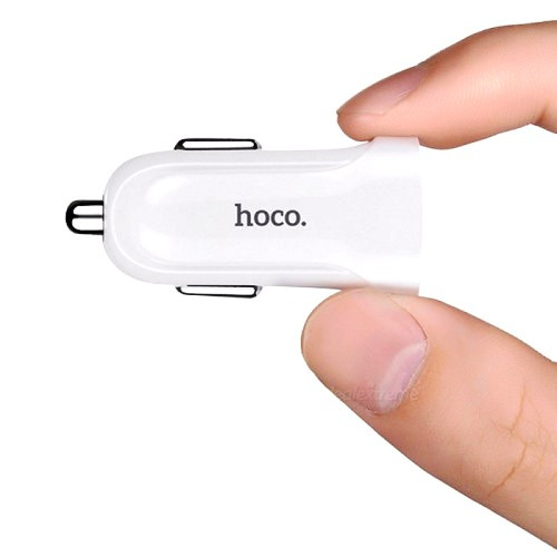 Автомобильное зарядное устройство Hoco Z2, зарядка 1.5А, USB-порт, цвет белый