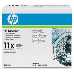 Картридж черный для принтеров HP LJ 2410/2420/2430, двойная упаковка Артикул: HP-Q6511XD