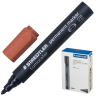 Маркер перманентный (нестираемый) STAEDTLER Lumocolor, круглый наконечник 2 мм, цвет коричневый, 352-7