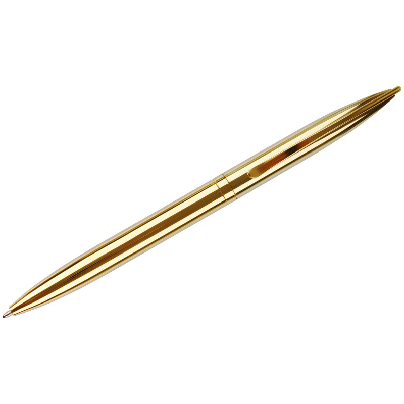 Ручка шариковая автоматическая MESHU Gold, пишущий узел 1 мм, толщина линии письма 0.8 мм, цвет чернил синий