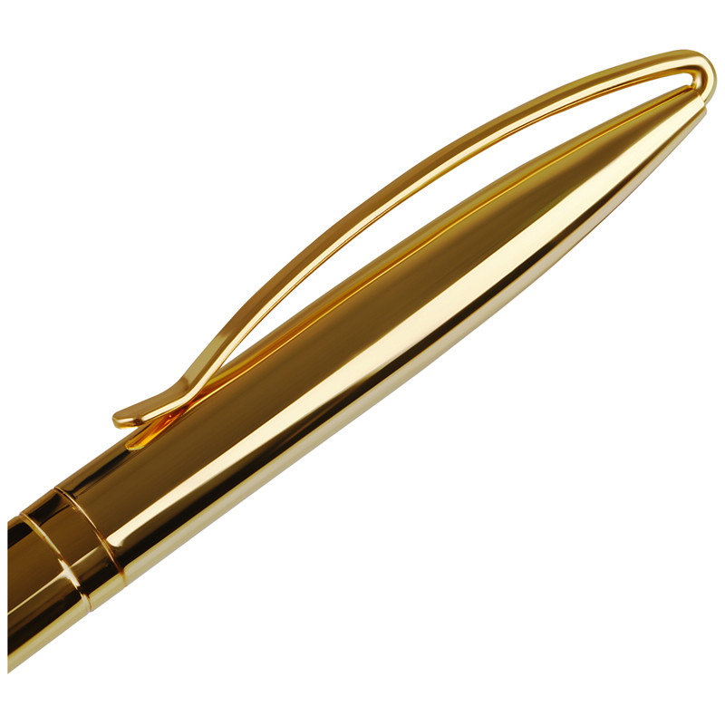 Ручка шариковая автоматическая MESHU Gold, пишущий узел 1 мм, толщина линии письма 0.8 мм, цвет чернил синий