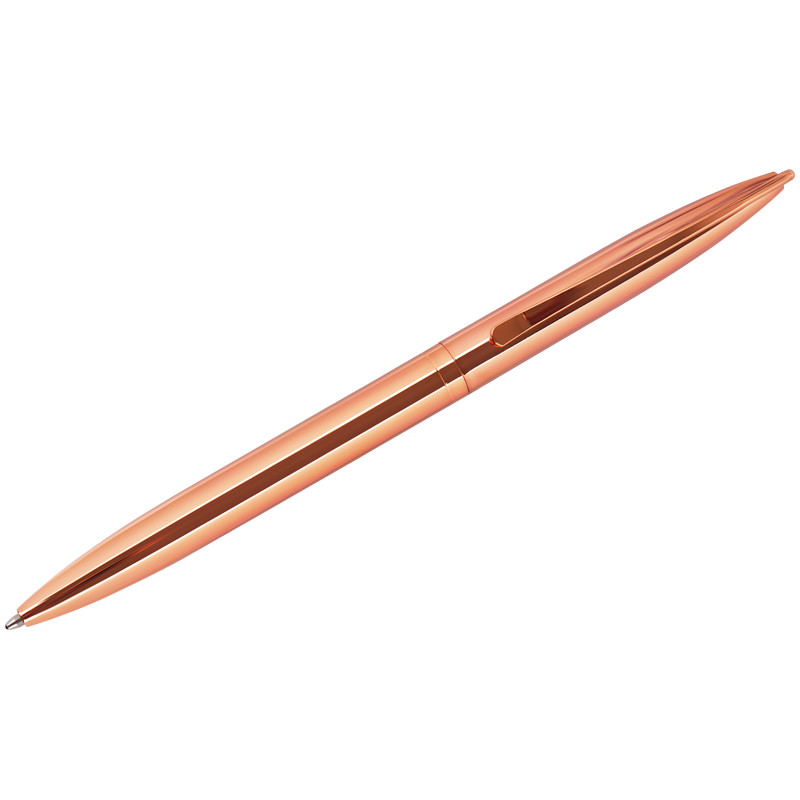 Ручка шариковая автоматическая MESHU Rose Gold, пишущий узел 1 мм, линия письма 0.8 мм, цвет чернил синий