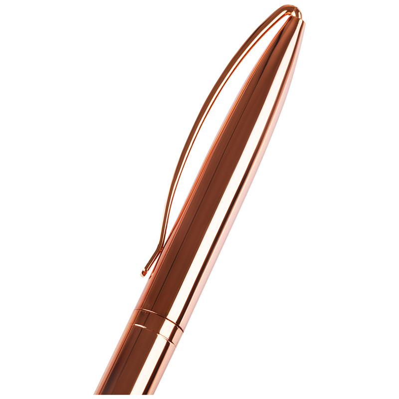 Ручка шариковая автоматическая MESHU Rose Gold, пишущий узел 1 мм, линия письма 0.8 мм, цвет чернил синий