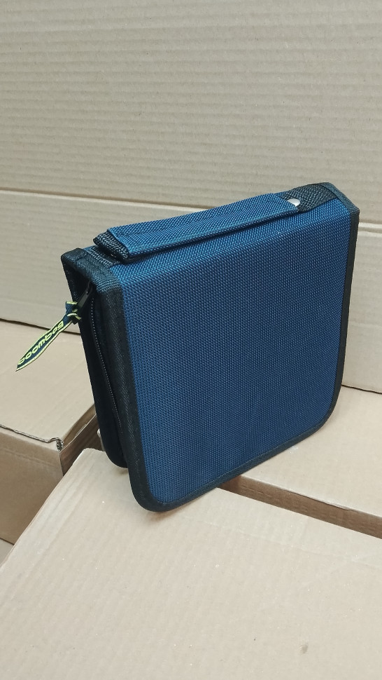 Портмоне для дисков BOOMBAG BB-3202С на 32 диска CD/DVD с кольцами темно-синее