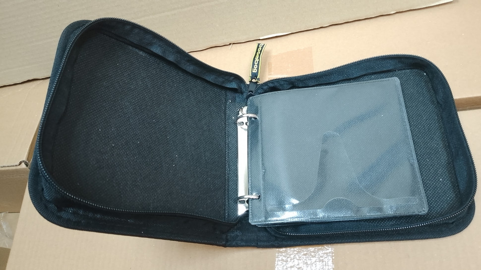 Портмоне для дисков BOOMBAG BB-3202С на 32 диска CD/DVD с кольцами темно-синее