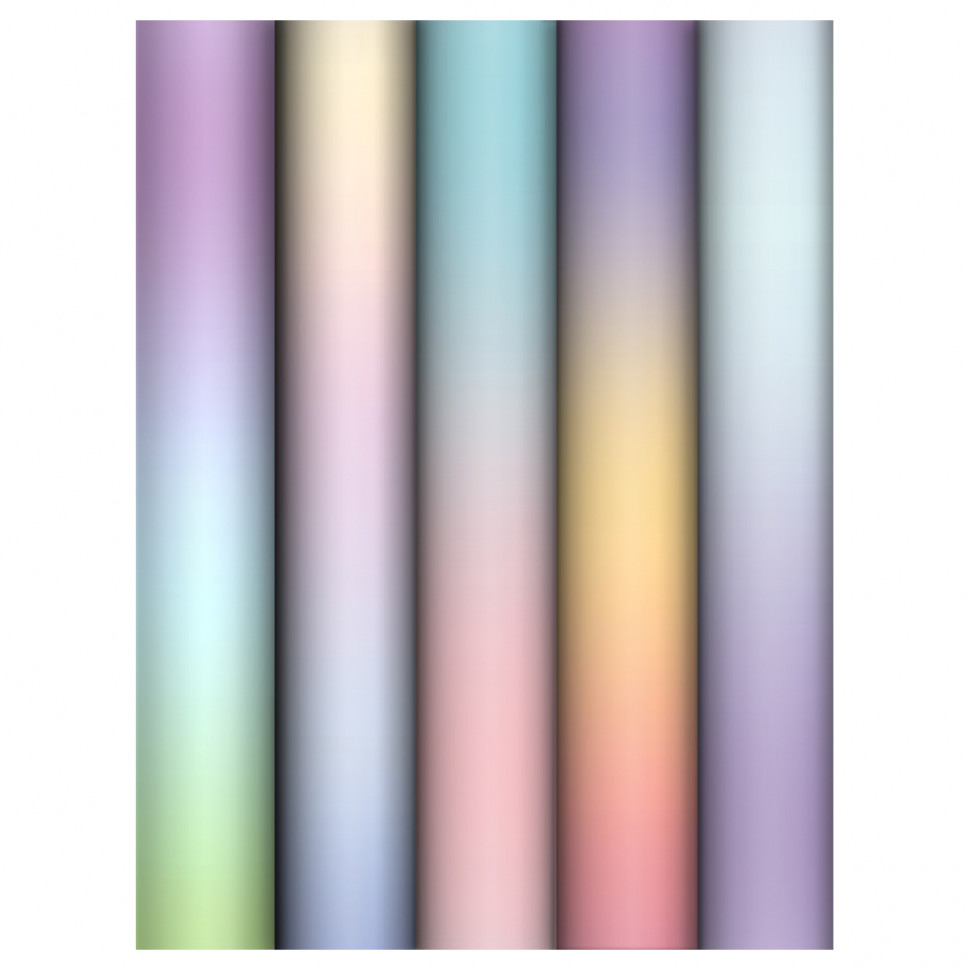 Упаковочная бумага глянцевая MESHU "Light Gradient", лист 70 х 100 см, плотность 80 г/м2