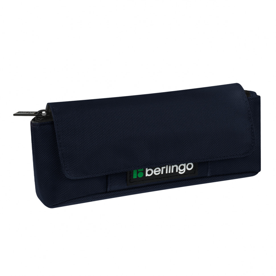 Пенал мягкий Berlingo Dark Blue Focus, размер 215 х 90 х 45 мм, одно отделение, полиэстер, c внутренним органайзером и магнитом