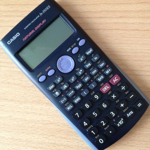 Калькулятор CASIO инженерный FX-350ES, 249 функций, 12 разрядов, питание от батарейки ААА, размер 161 x 80 мм
