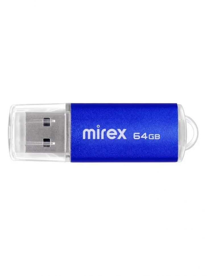 USB накопитель 64 Гб Mirex Unit, цвет синий, FMUAQU64