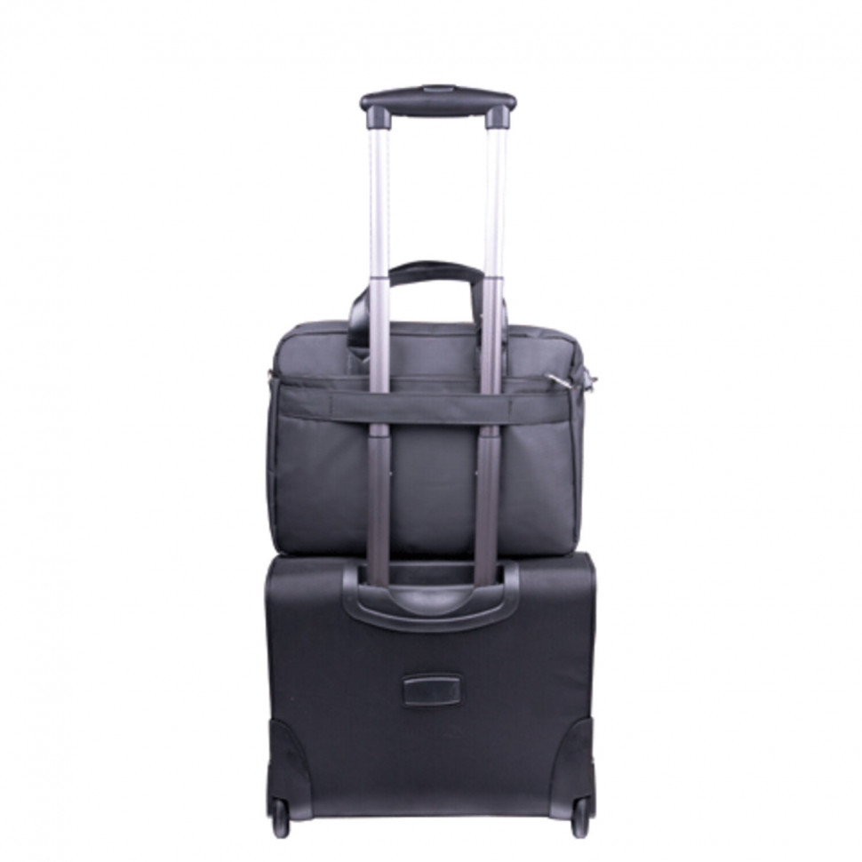 Сумка для документов и ноутбука 14" BRAUBERG Forward 2, размер 23 х 34 х 4 см, ткань, темно-серая, 240395
