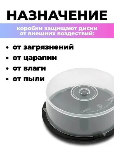 Банка-туба Cake Box на 25 дисков CD/DVD/BD со шпинделем