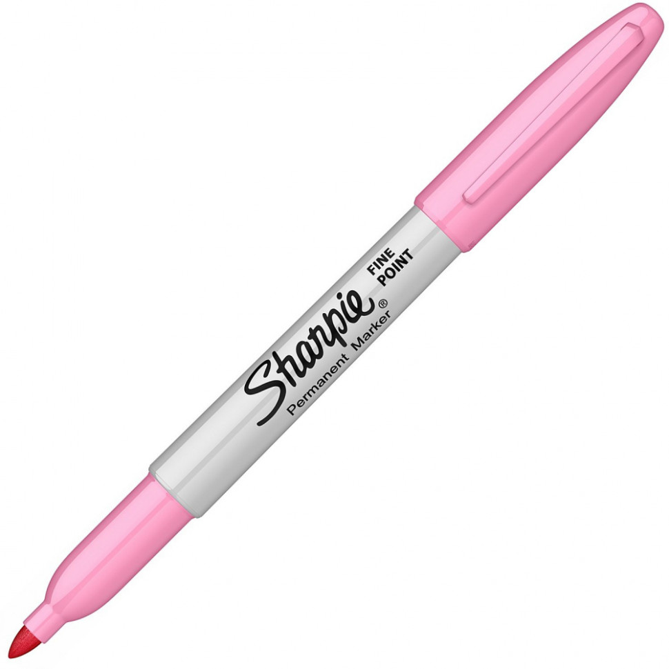 Маркер перманентный Paper Mate Sharpie Fine, цвет чернил розовый, 2025035 