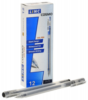Ручка гелевая LINC Cosmo, игольчатый пишущий узел 0.5 мм, длина письма 420 м, цвет чернил черный
