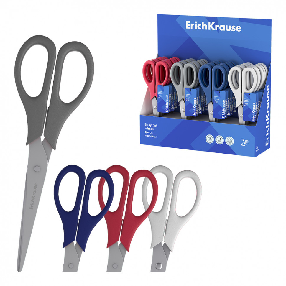 Ножницы Erich Krause Standard 17 см, EK14861/EK60836
