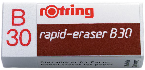 Ластик Rotring Rapid B30 для полимерных и графитовых карандашей малый