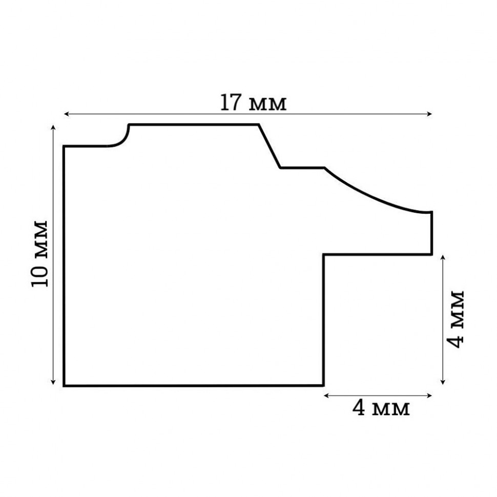Рамка 29.7 x 42 (A3), багет 17 мм МДФ, вставка пластик, цвет белый