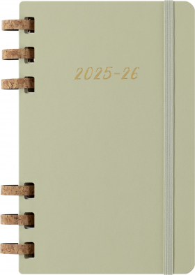 Еженедельник Moleskine ACADEMIC SPIRAL Large, размер 150 х 210 мм, 200 страниц, спираль, цвет киви