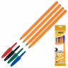 Ручка шариковая BIC ORANGE, набор 4 шт., цвет чернил - синяя, черная, красная, зеленая, пишущий узел 0.8 мм, толщина линии 0.3 мм, длина письма 3500 метров, BIC 8308541