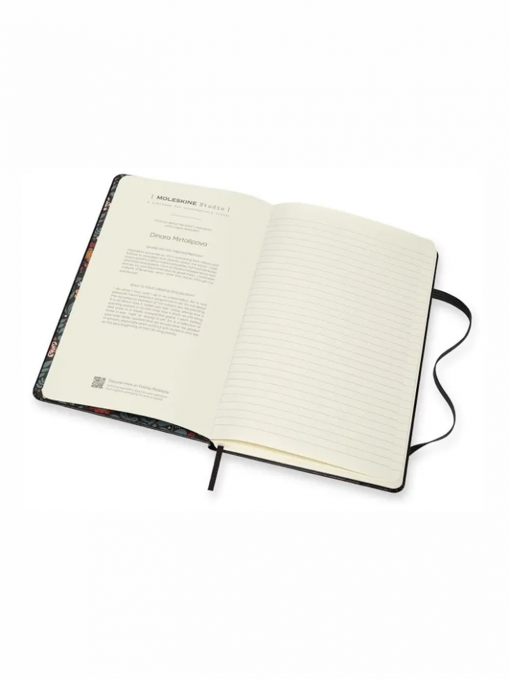Набор Moleskine Art Collection - блокнот-скетчбук Large нелинованный (размер 13 х 21 см, 104 страницы, твердая оболожка, без линовки, плотность бумаги 165 г/м2) + пенал с пятью чернографитными карандашами, твердость H, HB, 2B, 4B, 6B