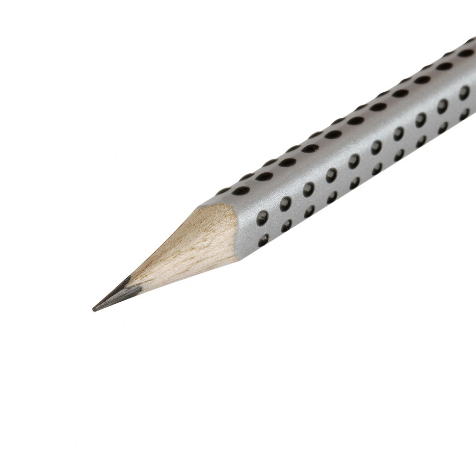 Карандаш чернографитный трехгранный Faber-Castell Grip 2001 HB с ластиком, FC117200 
