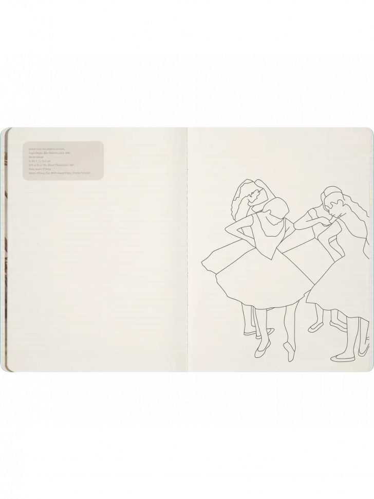 Блокнот Moleskine LE CAHIER MUSEE D`ORSAY XLarge, размер 190 х 250 мм, обложка картон, 176 страниц, линейка, SKCAHXL6911S5NL