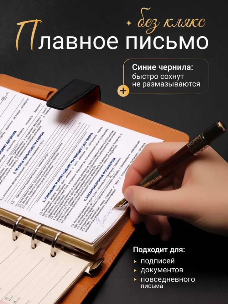 Перьевая ручка металлическая Artecs с конвертером, пишущий узел 0.5 мм, толщина линии F