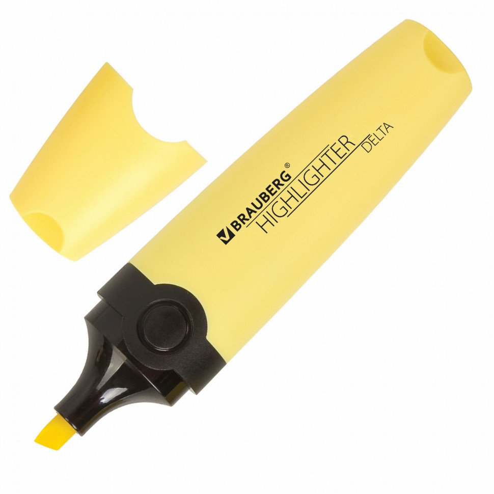 Набор текстовыделителей BRAUBERG DELTA PASTEL 4 шт., линия 1-5 мм, 151735