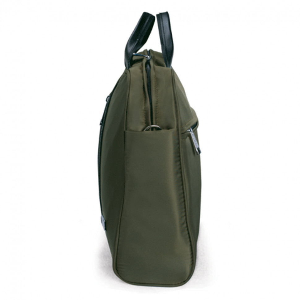 Сумка деловая BRAUBERG "Palermo", отделение для ноутбука 15,6", размер 30 х 40 х 11 см, с противоударной подушкой, ткань, цвет хаки, 240478
