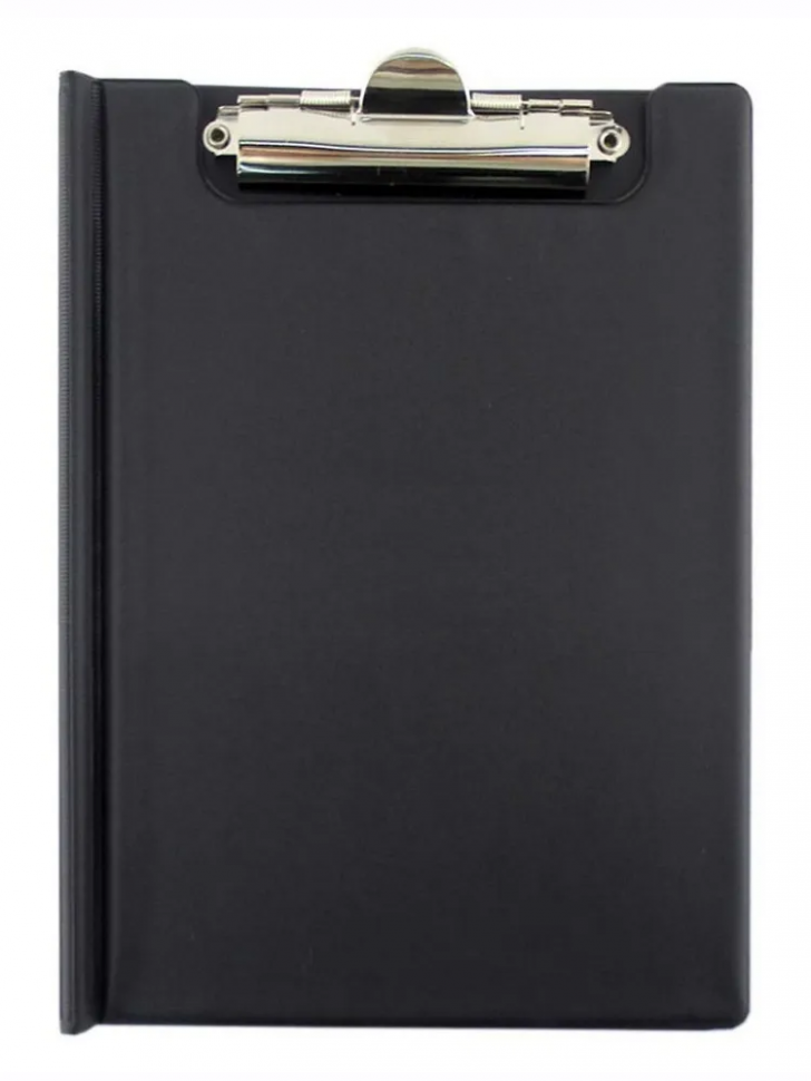 Папка-планшет с крышкой Durable CLIPBOARD FOLDER А5, черный, верхний прижим, треугольный карман, DURABLE 2359-01