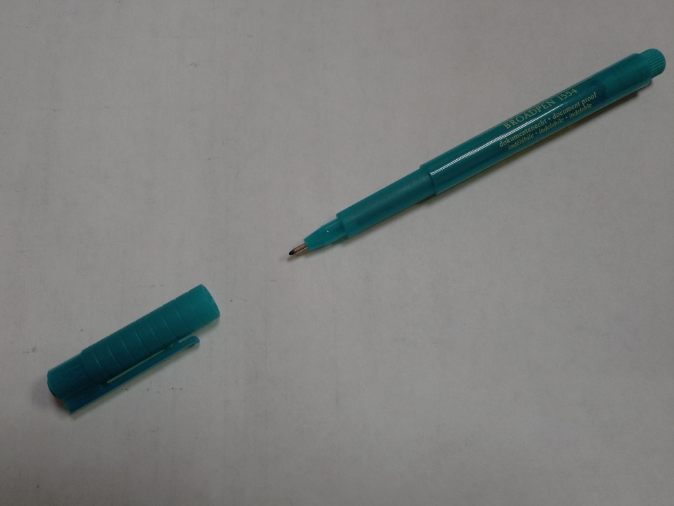 Капиллярная ручка Faber-Castell BROADPEN 1554, пишущий узел 0,8 мм, цвет чернил бирюзовый, FC155456