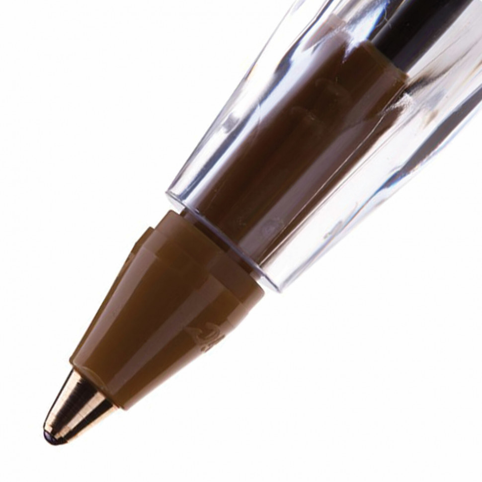 Ручка шариковая BIC Cristal, корпус прозрачный, пишущий узел 1 мм, линия письма 0,32 мм, длина письма до 3000 м, цвет чернил синий, 847898