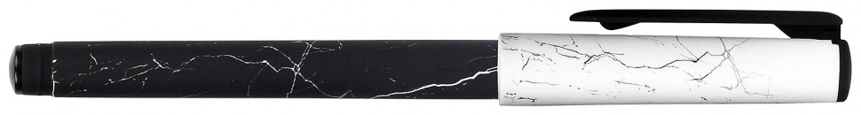 Ручка масляная LOREX B&W.MARBLE Double Soft, игловидный пишущий узел 0,7 мм, цвет чернил синий