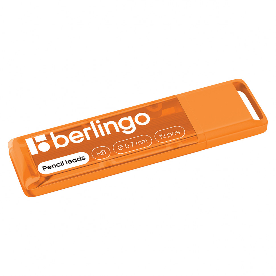 Грифели для механических карандашей Berlingo 0,7 мм HB, уп. 12 штук