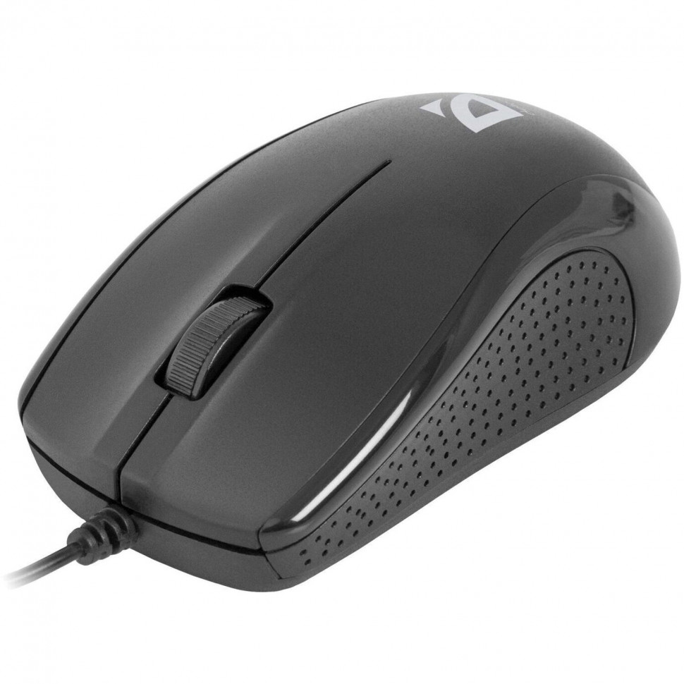 Мышь проводная Defender Optimum MB-160 оптическая, 2 кнопки + 1 колесо-кнопка, 1000 dpi, USB, кабель 1,5 м, цвет чёрный, 52160