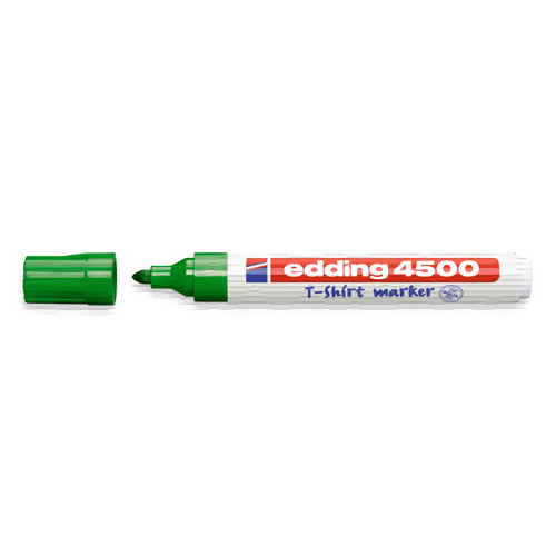 Маркер по ткани Edding E-4500, толщина линии 2,5 мм, цвет чернил зеленый