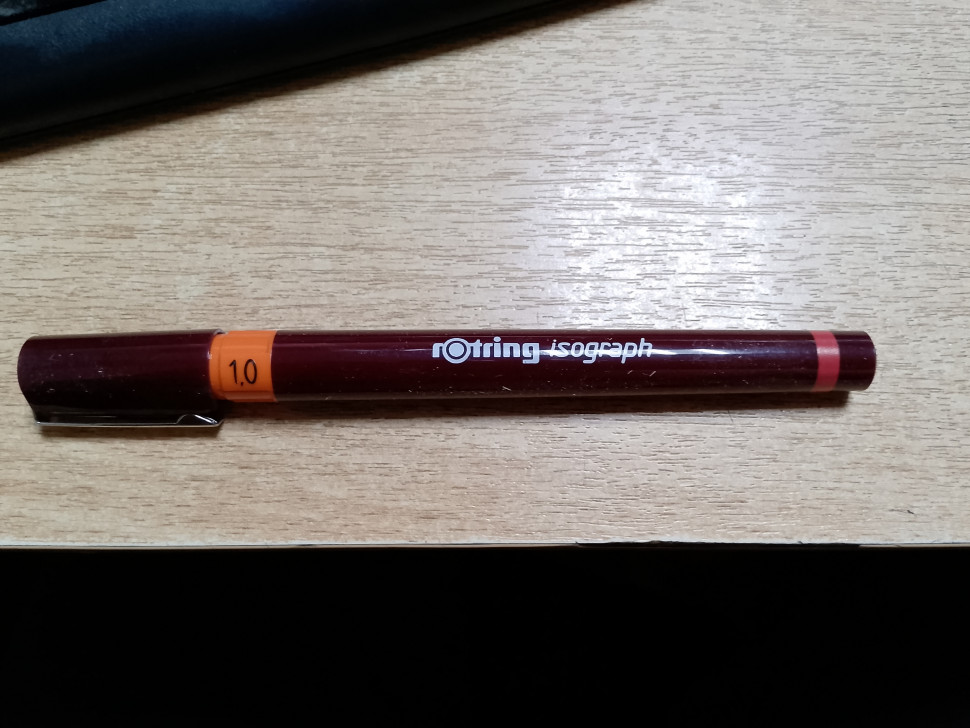 Изограф Rotring, толщина линии 1.00 мм, съемный пишущий узел, заправка тушь, S0202690/R151100/1903496
