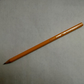 Карандаш чернографитный Faber-Castell шестигранный, корпус деревянный, цвет корпуса желтый, твердость H, FC111111