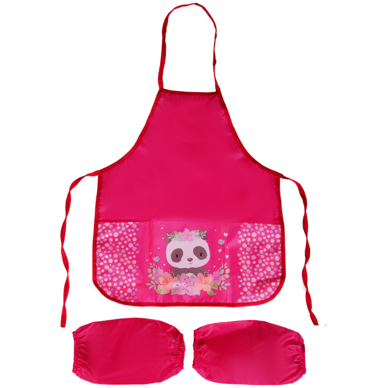 Фартук с нарукавниками ArtSpace Panda, размер 53,5 х 44,5 см, три кармана