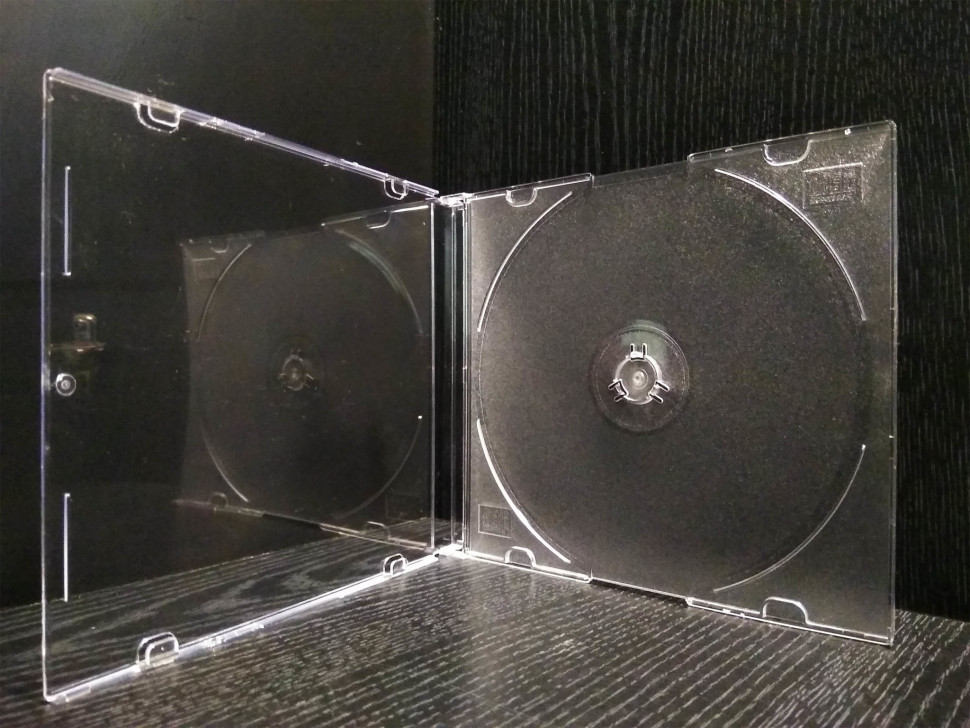 Бокс для CD Slim Case прозрачный бесцветный