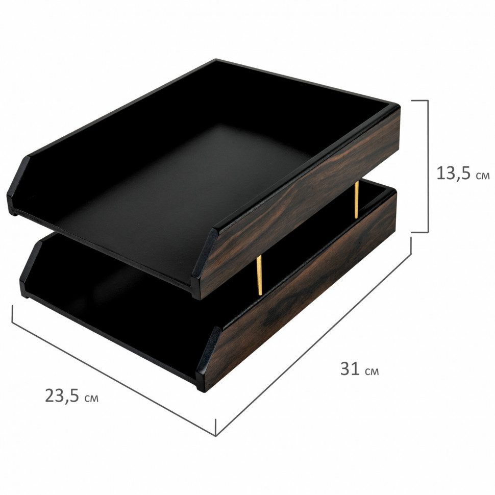 Набор настольный GALANT Blackwood из дерева, 8 предметов, цвет "чёрное дерево", 238165