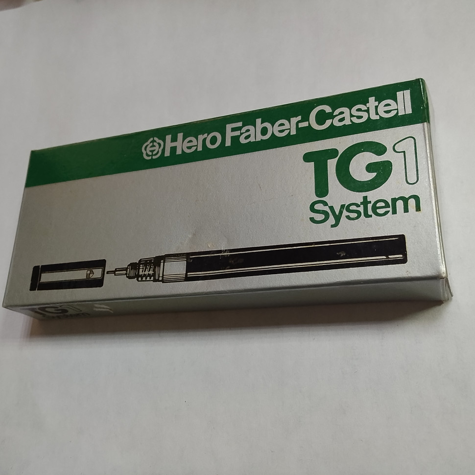 Рапидограф Faber-Castell Hero 0.18 мм в комплекте с черной тушью и чертежным ластиком, TG1-S