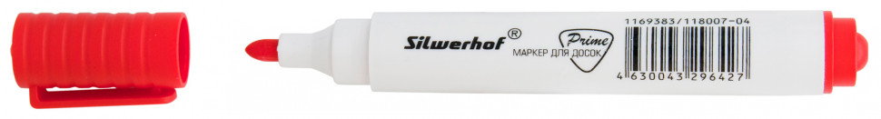 Маркер для досок Lite/Silwerhof PRIME, пишущий узел 1-3 мм, цвет чернил красный
