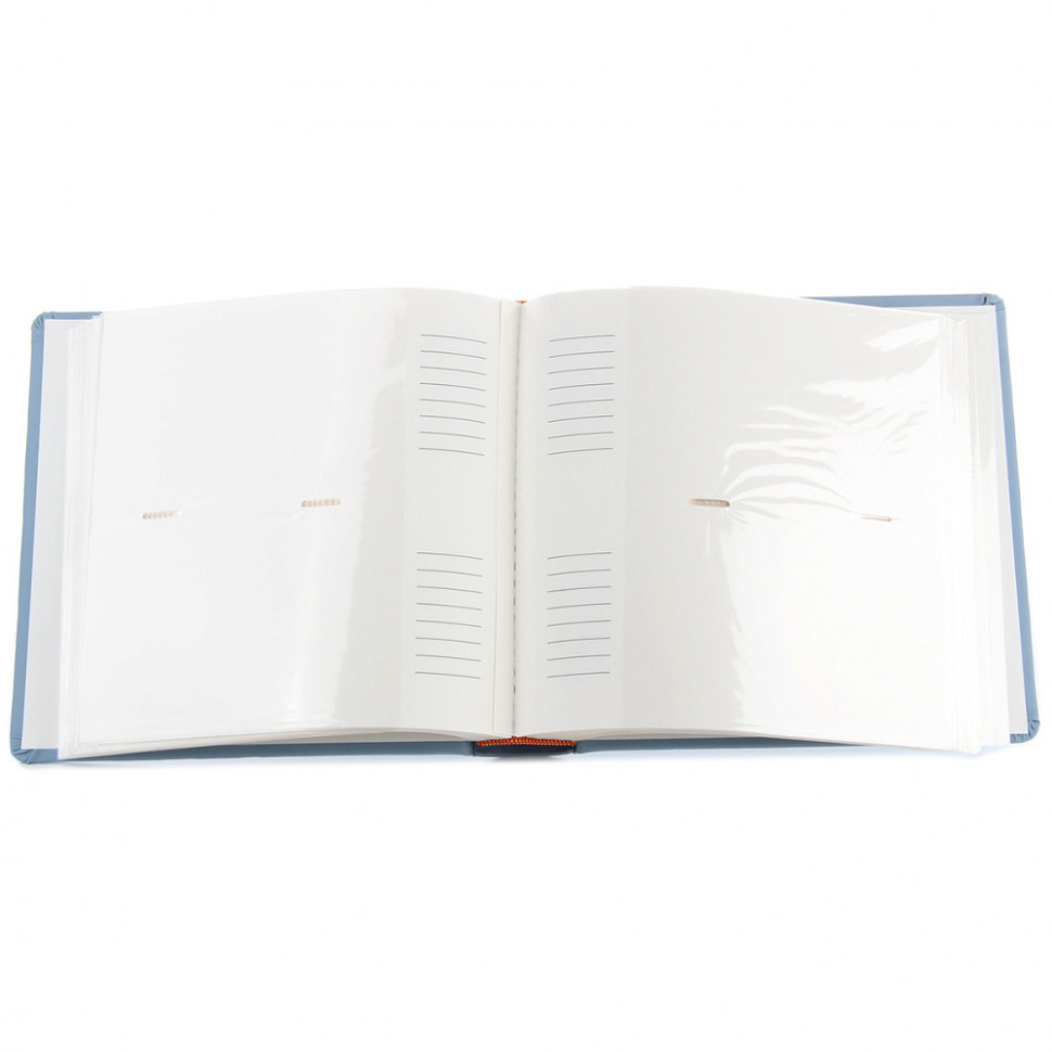 Фотоальбом Leather на 200 фотографий 10 x 15 см, с кармашками, книжный переплет, LT-4R200PPBB (92881)
