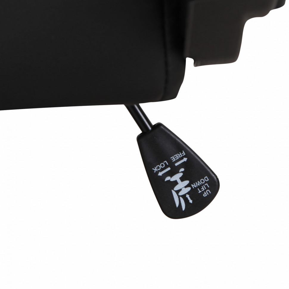 Кресло компьютерное BRABIX GT Master GM-110, две подушки, экокожа, черное/голубое, 531928