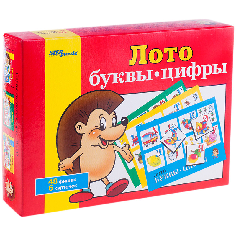 Лото "Буквы-цифры", Step Puzzle 80301